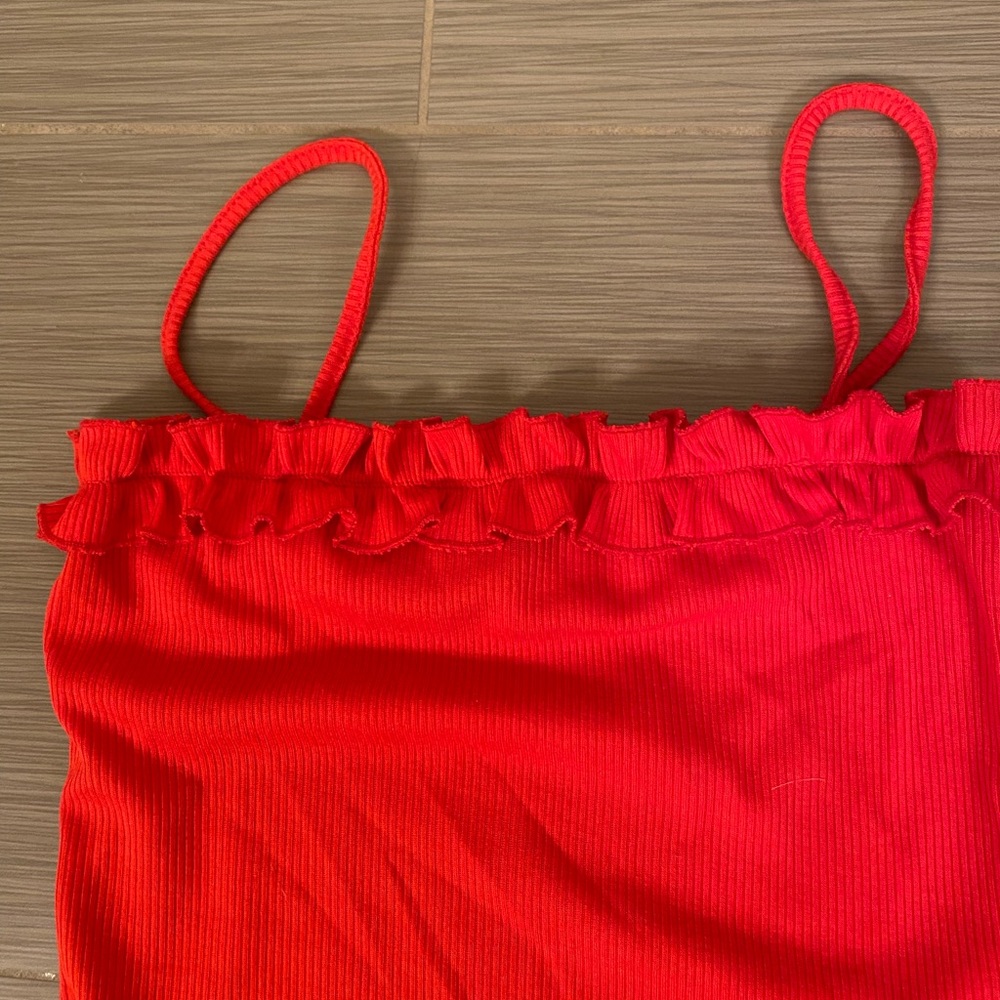 Red body suit